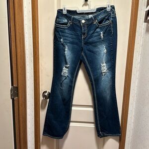 Maurices Distressed Blue Jeans